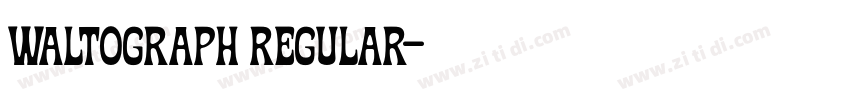 Waltograph Regular字体转换